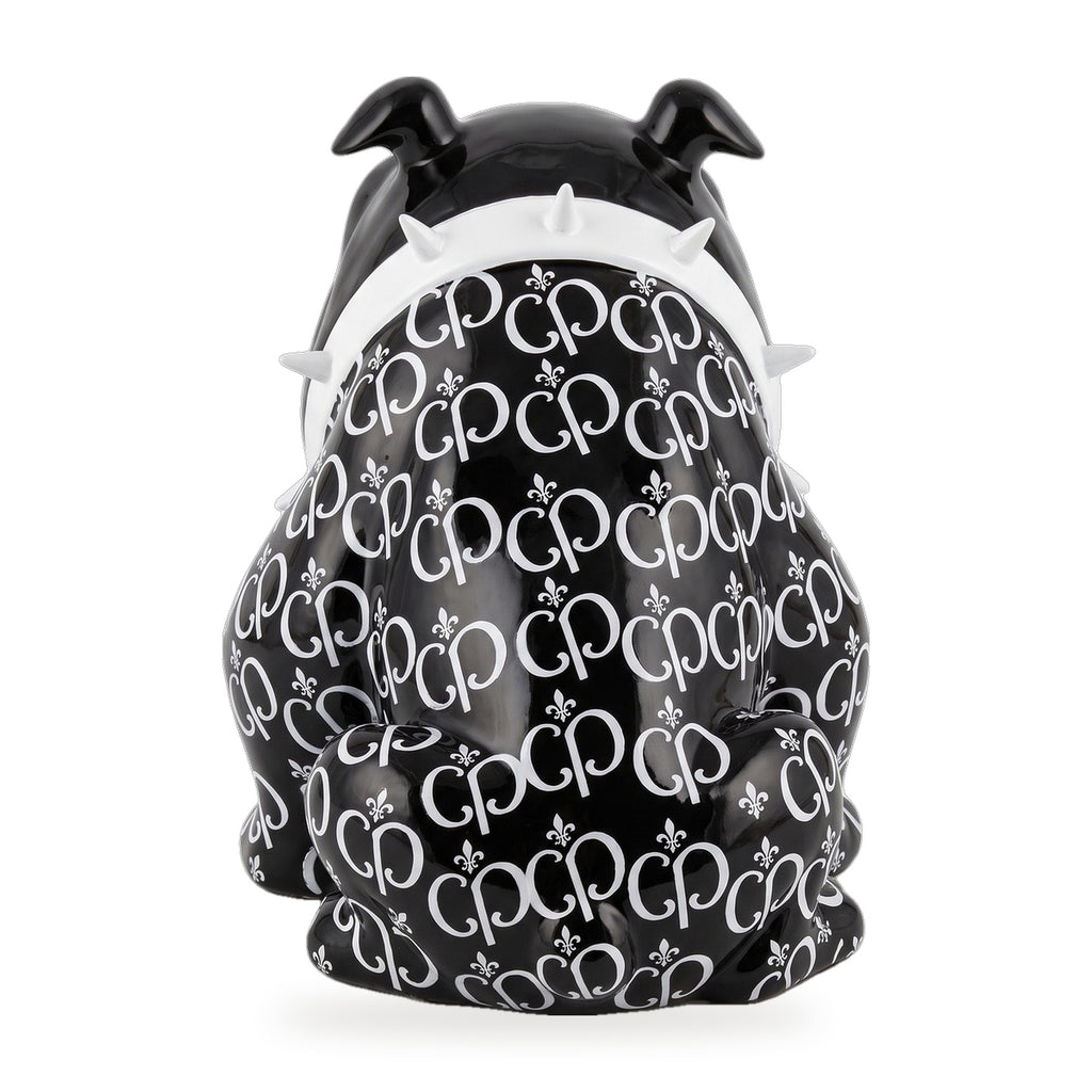 Casa Padrino Luxus Deko Figur Hund Bulldogge Schwarz / Weiß 20 cm - Deko Skulptur (KI Ansicht) 3
