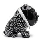 Casa Padrino Luxus Deko Figur Hund Bulldogge Schwarz / Weiß 20 cm - Deko Skulptur (KI Ansicht) 2