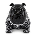 Casa Padrino Luxus Deko Figur Hund Bulldogge Schwarz / Weiß 20 cm - Deko Skulptur (KI Ansicht) 1