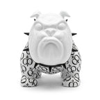 Casa Padrino Luxus Deko Figur Hund Bulldogge Weiß / Schwarz 20 cm - Deko Skulptur (KI Ansicht) 1
