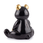 Casa Padrino Luxus Deko Figur Boxer Teddybär Schwarz / Gold 50 cm - Deko Skulptur (KI Ansicht) 3