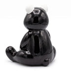 Casa Padrino Luxus Deko Figur Boxer Teddybär Schwarz / Weiß 50 cm - Deko Skulptur (KI Ansicht) 3