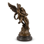 Casa Padrino Jugendstil Bronze Deko Figur Armor & Psyche Bronze / Schwarz H. 31 cm (KI weiss) 1