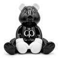 Casa Padrino Luxus Deko Figur Boxer Teddybär Schwarz / Weiß 50 cm - Deko Skulptur (KI weiss) 1