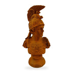 Casa Padrino Jugendstil Deko Büste Ritter Rost 27 x 16 x H. 47 cm - Gusseisen Skulptur - Gusseisen Figur - Deko Skulptur - Deko Figur - Garten Deko Accessoires (freigestellt)