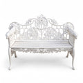Casa Padrino Barock Gartenbank Weiß 148 cm - Barock Garten Möbel (KI weiss) 1