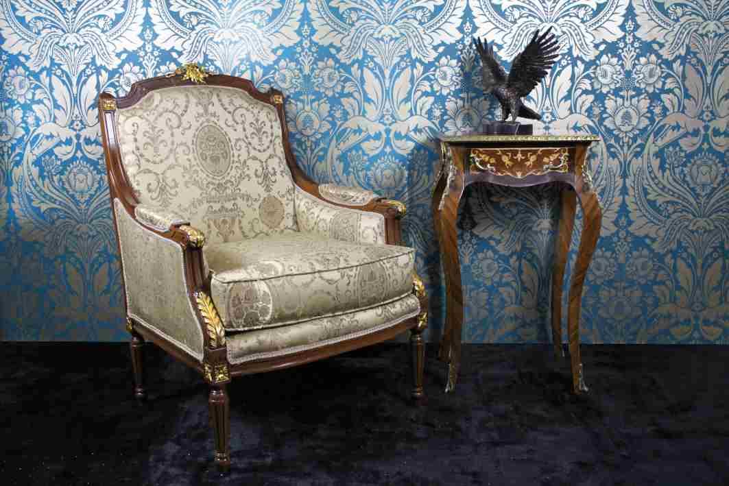 Casa Padrino fauteuils Empire baroque modèle crème brun - Meubles