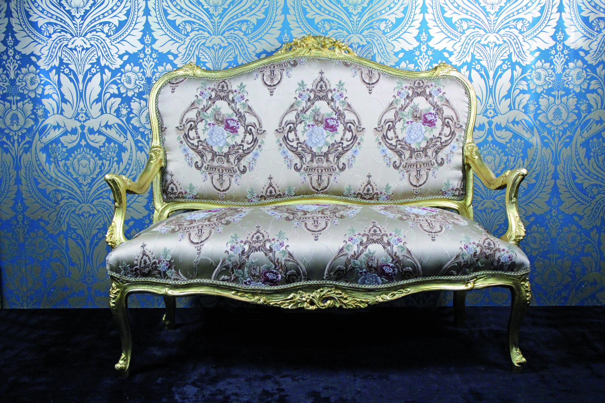 Casa Padrino barokní pohovka sedací nábytek gauč nábytek do obývacího pokoje Luxury
